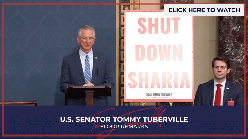 Tuberville: “Radical Islam is Fundamentally Incompatible with our Western Values”