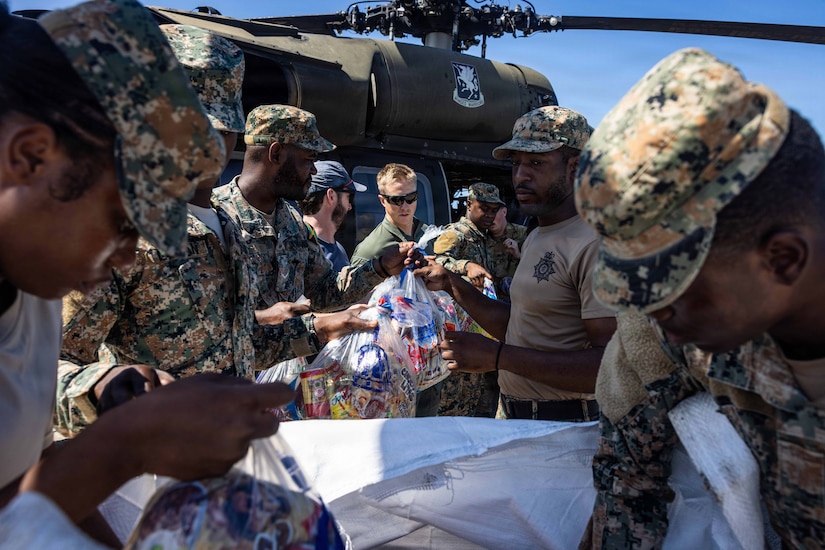 Help From Above: Marines Airlift Relief to Hurricane-Hit Jamaica