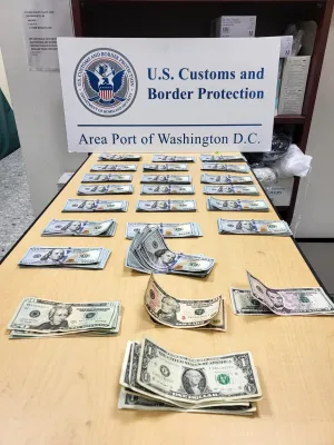 Dulles CBP officers seize nearly $190k in Unreported Currency