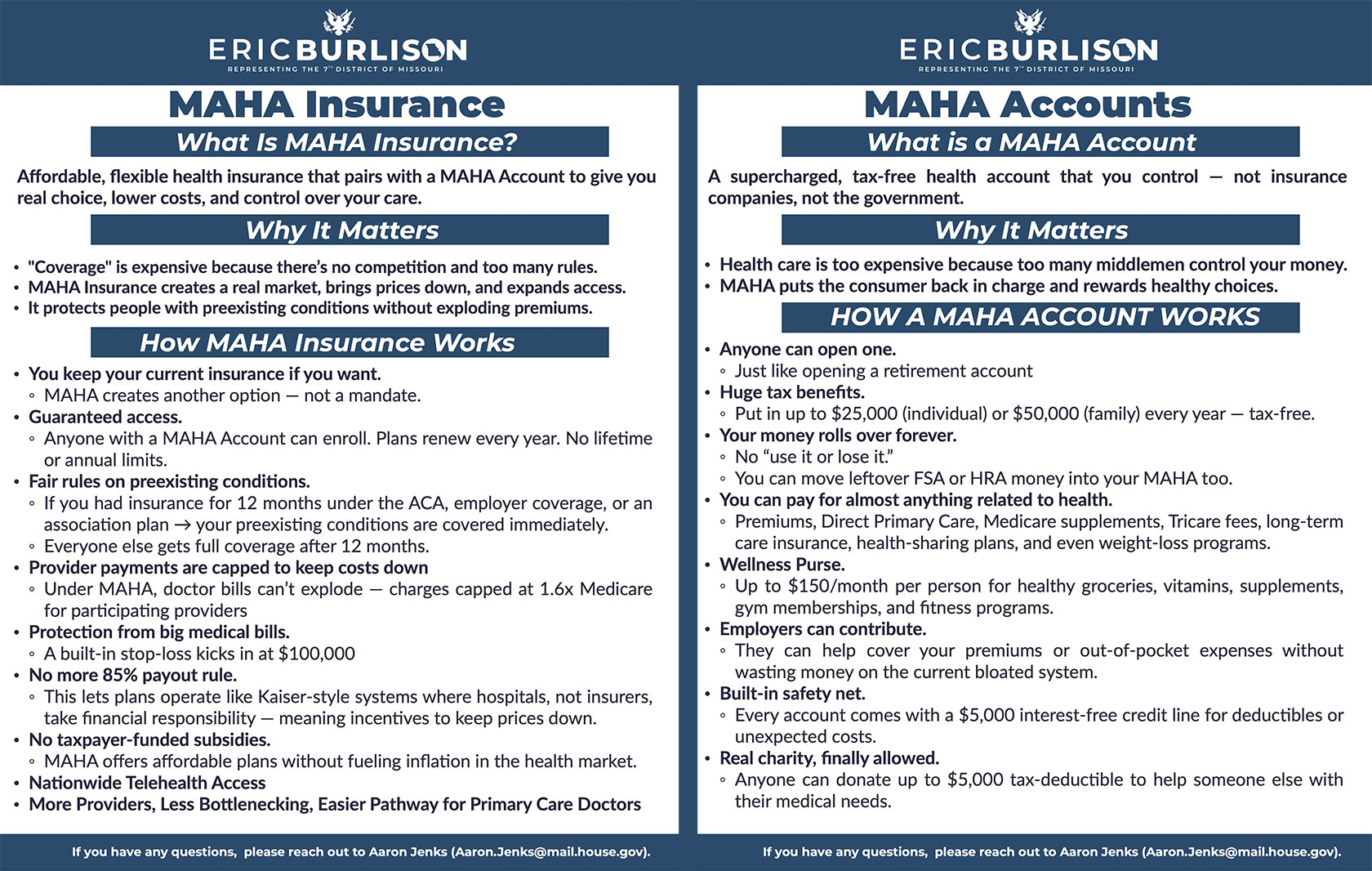 Rep. Eric Burlison Announces New Healthcare Plan to Solve Affordability Crisis