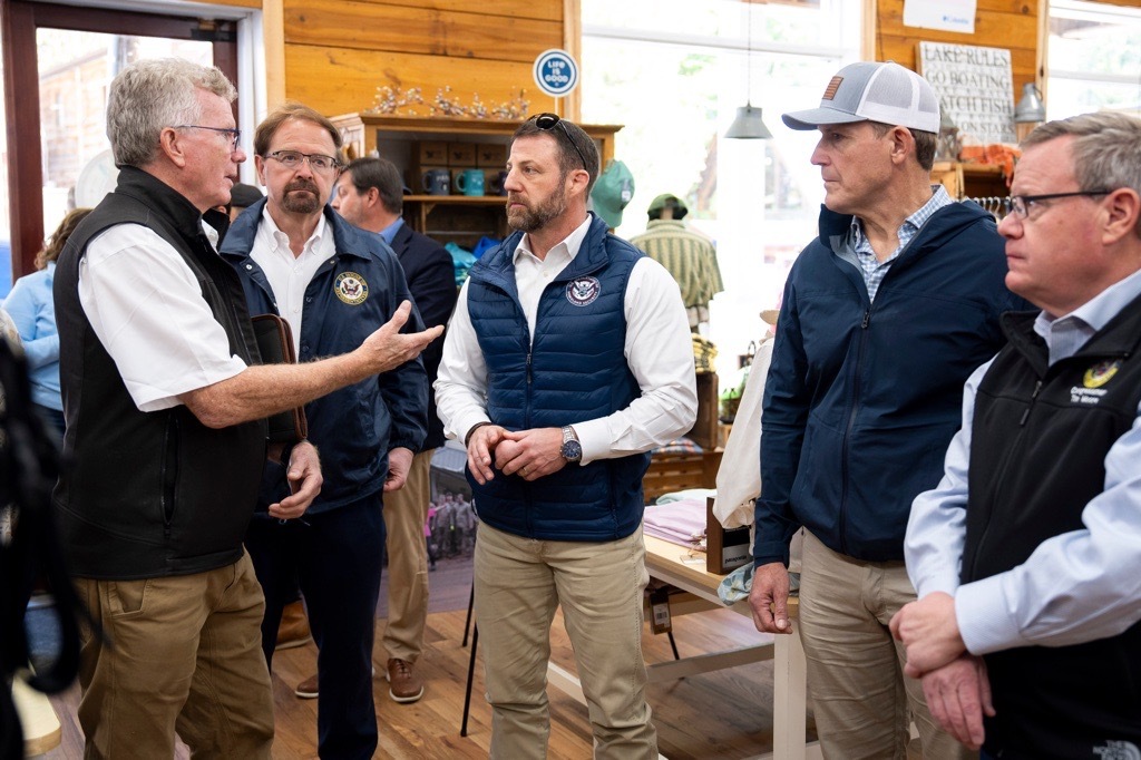 DHS Secretary Markwayne Mullin Visits Western North Carolina to Provide Update on FEMA Disaster Relief Efforts
