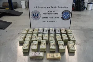 Laredo CBP officers seize a quarter of a million dollars in unreported U.S. currency from Mexican national; driver arrested