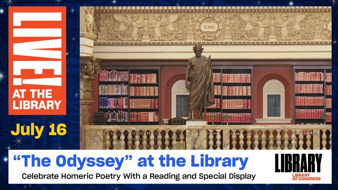 Explore Homer to Hollywood during Live! At the Library in July